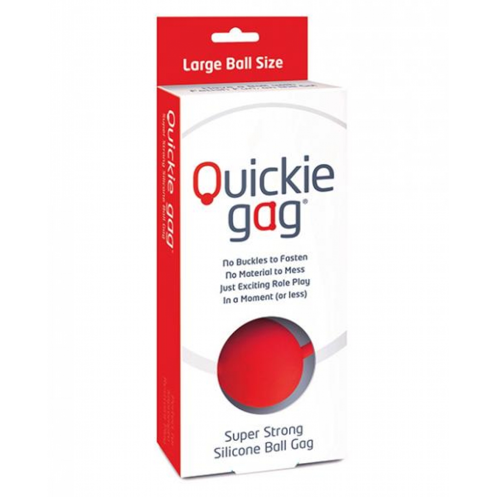 Quickie Ball Gag - Large Red