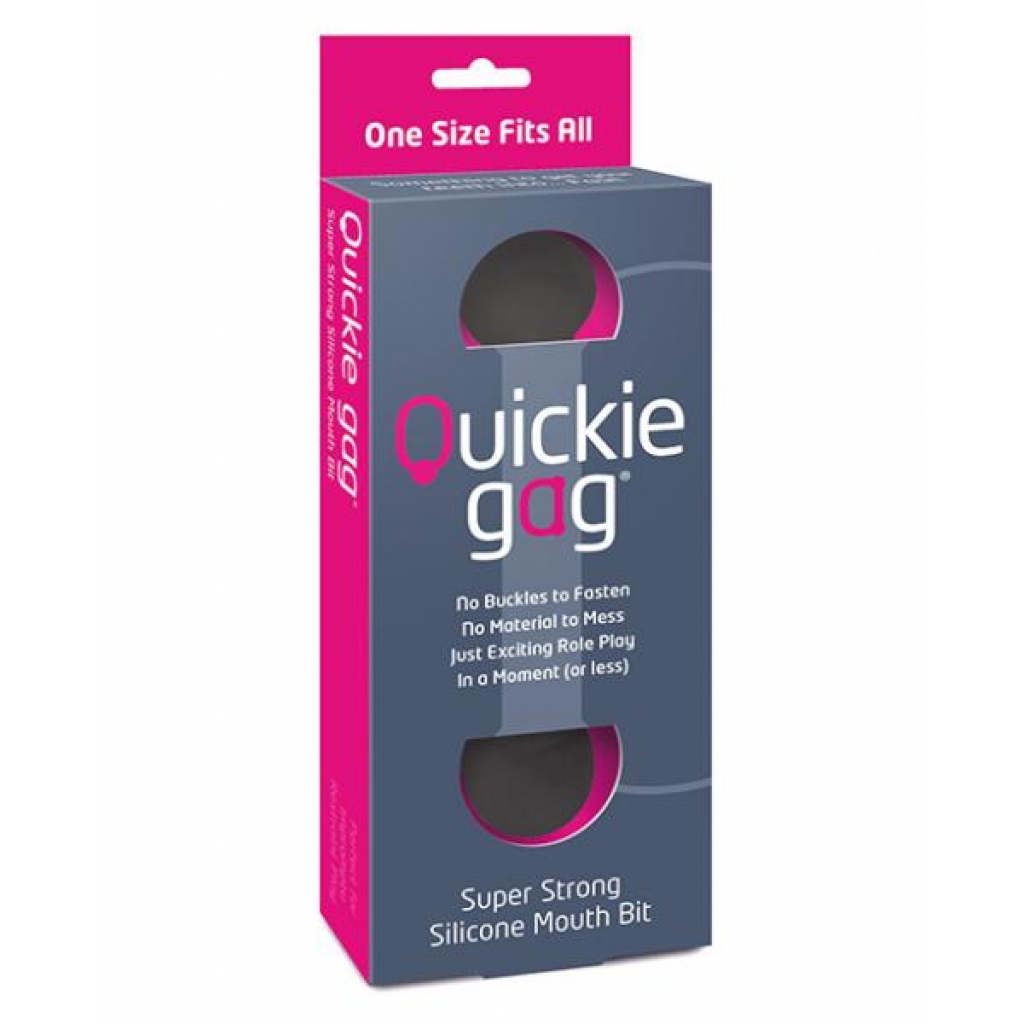 Quickie Bit Gag One Size - Black - Ball Gags