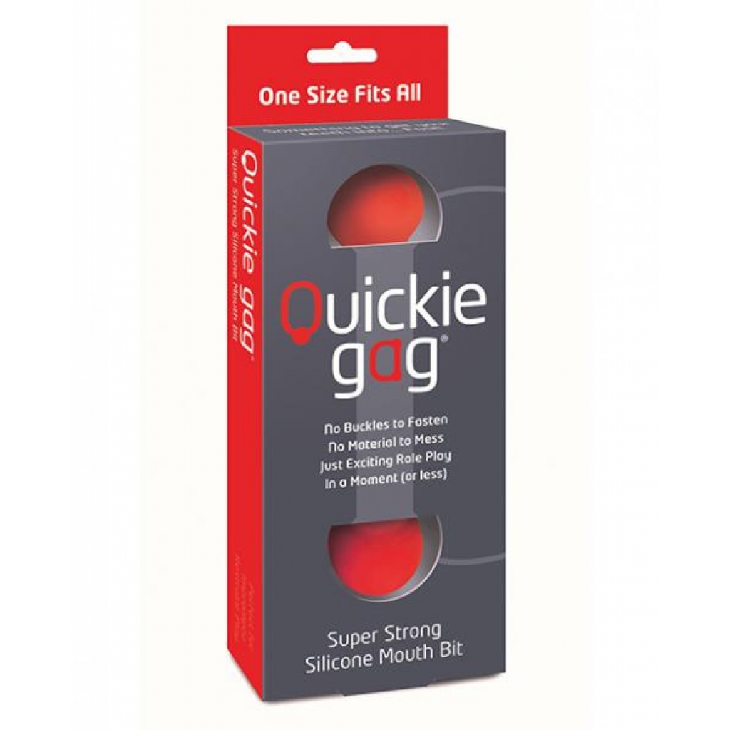 Quickie Bit Gag One Size - Red - Ball Gags