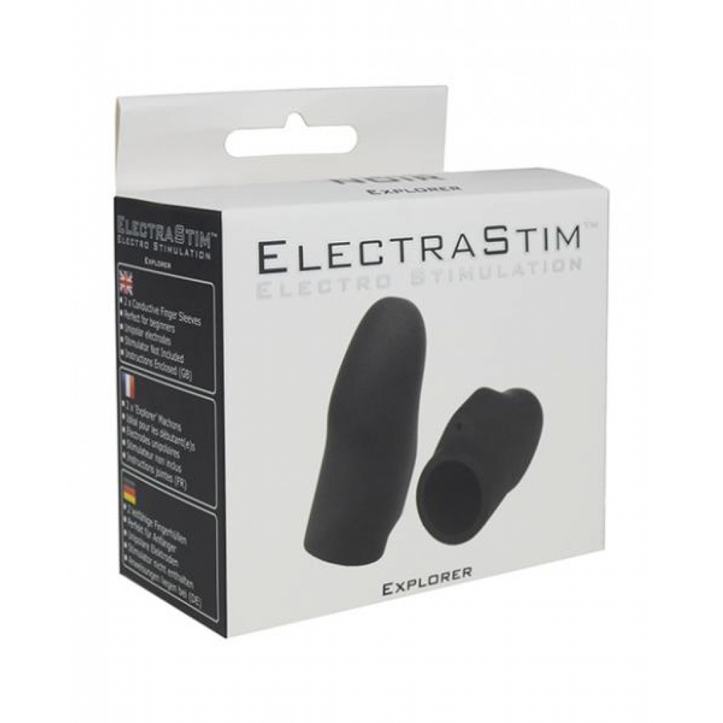 Electrastim Explorer Electro Finger Sleeves - Black - Finger Vibrators