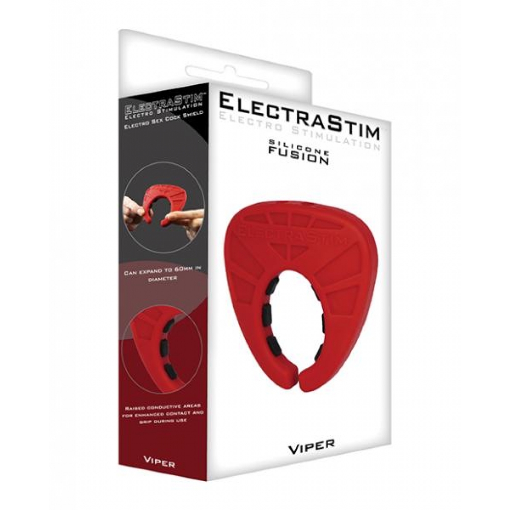 Electrastim Silicone Fusion Viper Cock Shield - Electrostimulation