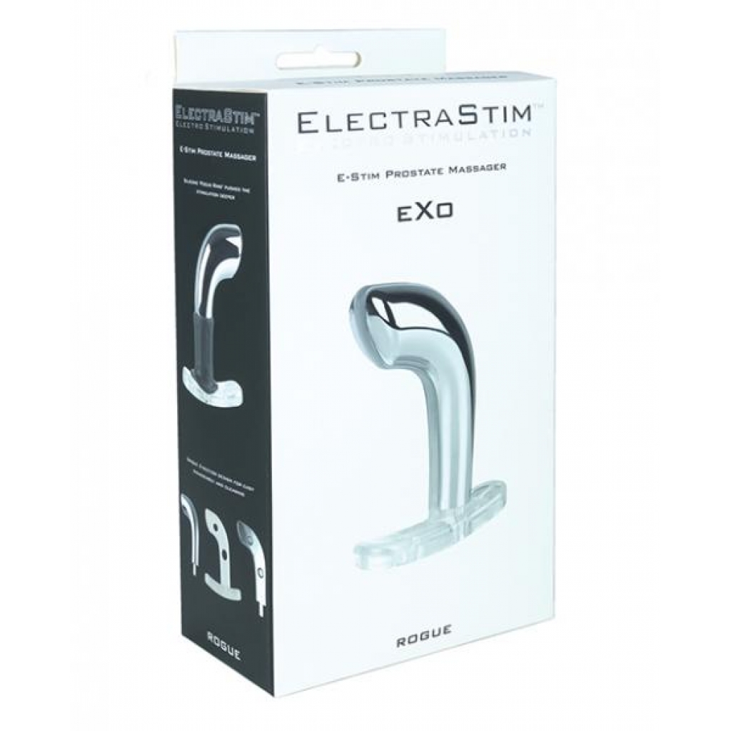 Electrastim Exo Rogue Prostate Massager - Silver - Prostate Toys