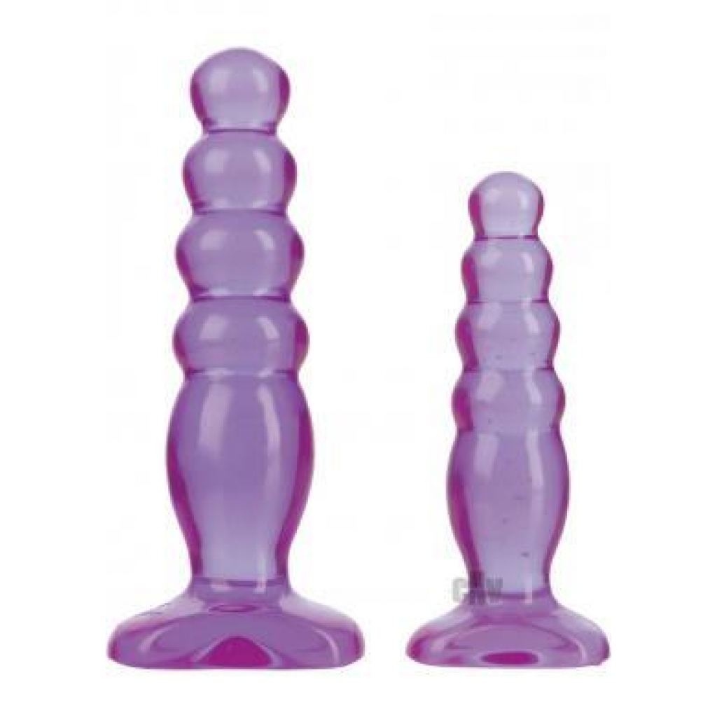 Crystal Jellies Anal Delight Trainer Kit - Purple - Anal Trainer Kits