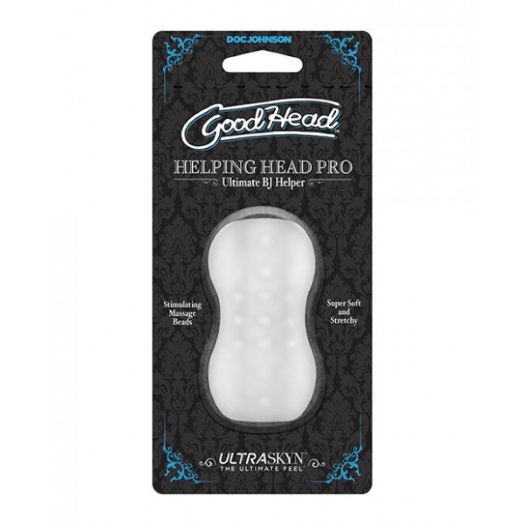 Goodhead Helping Head Pro Ultraskyn Stroker - Frost - Masturbation Sleeves