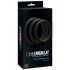 Optimale 3 Silicone C-Ring Set Thin Black - Cock Ring Trios