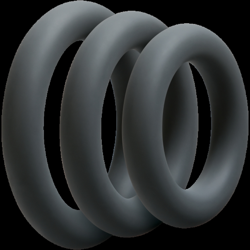 Optimale 3 C Ring Thick Set Slate - Cock Ring Trios