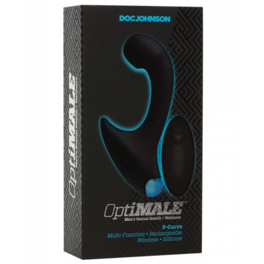 Optimale Vibrating P Massager W/wireless Remote - Black - Prostate Massagers