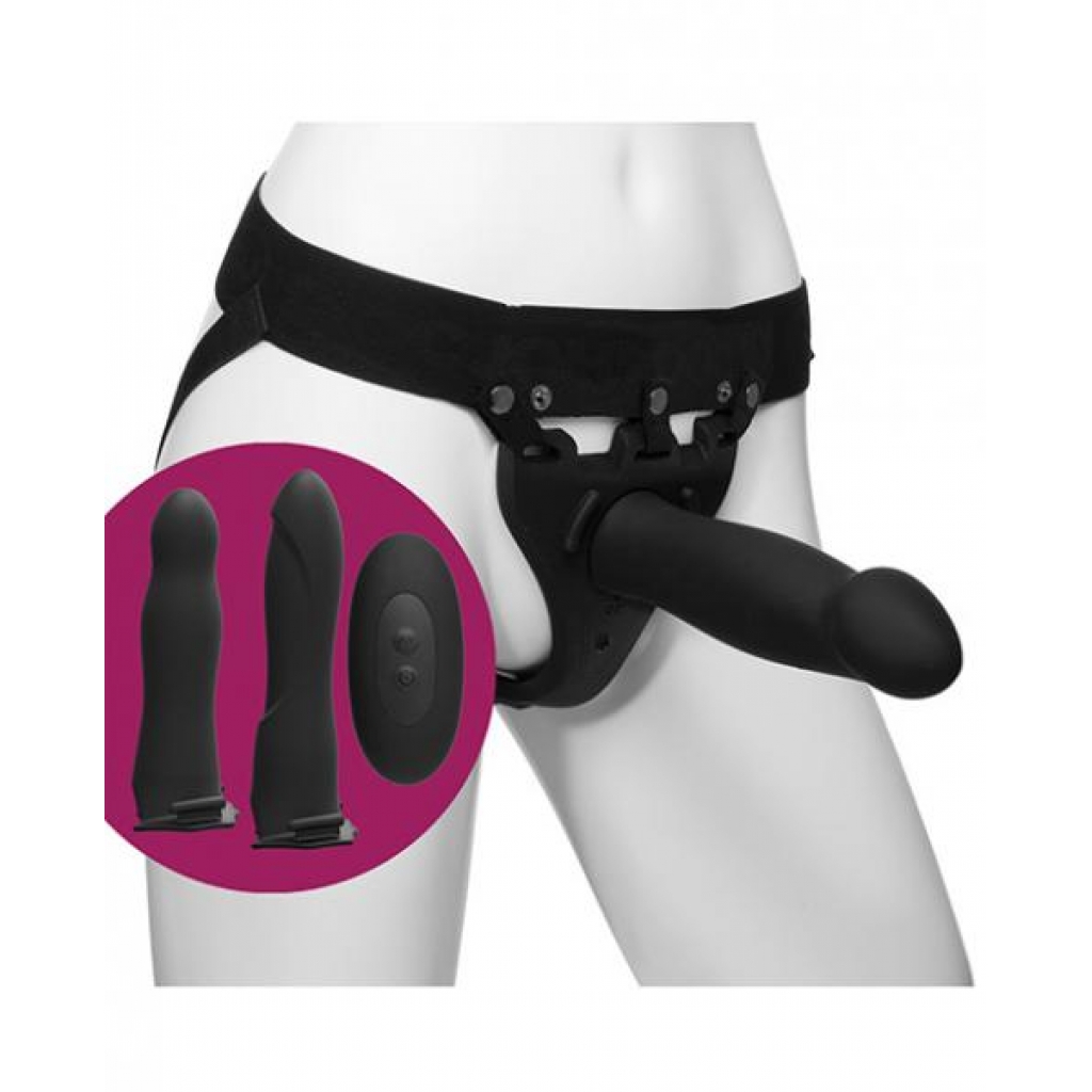 Body Extensions Be Naughty Vibrating 4 Piece Strap On Set - Hollow Strap-ons