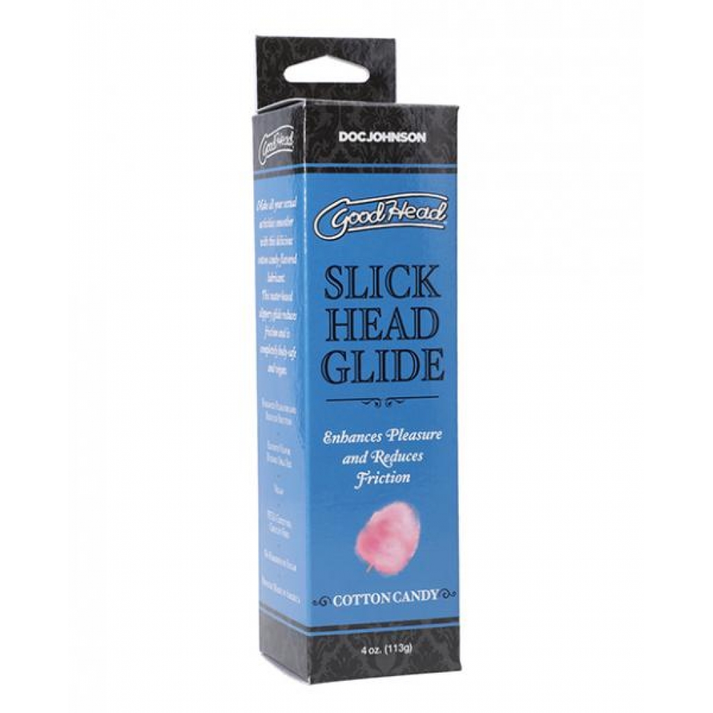 Goodhead Slick Head Glide - 4 Oz Cotton Candy - Oral Sex