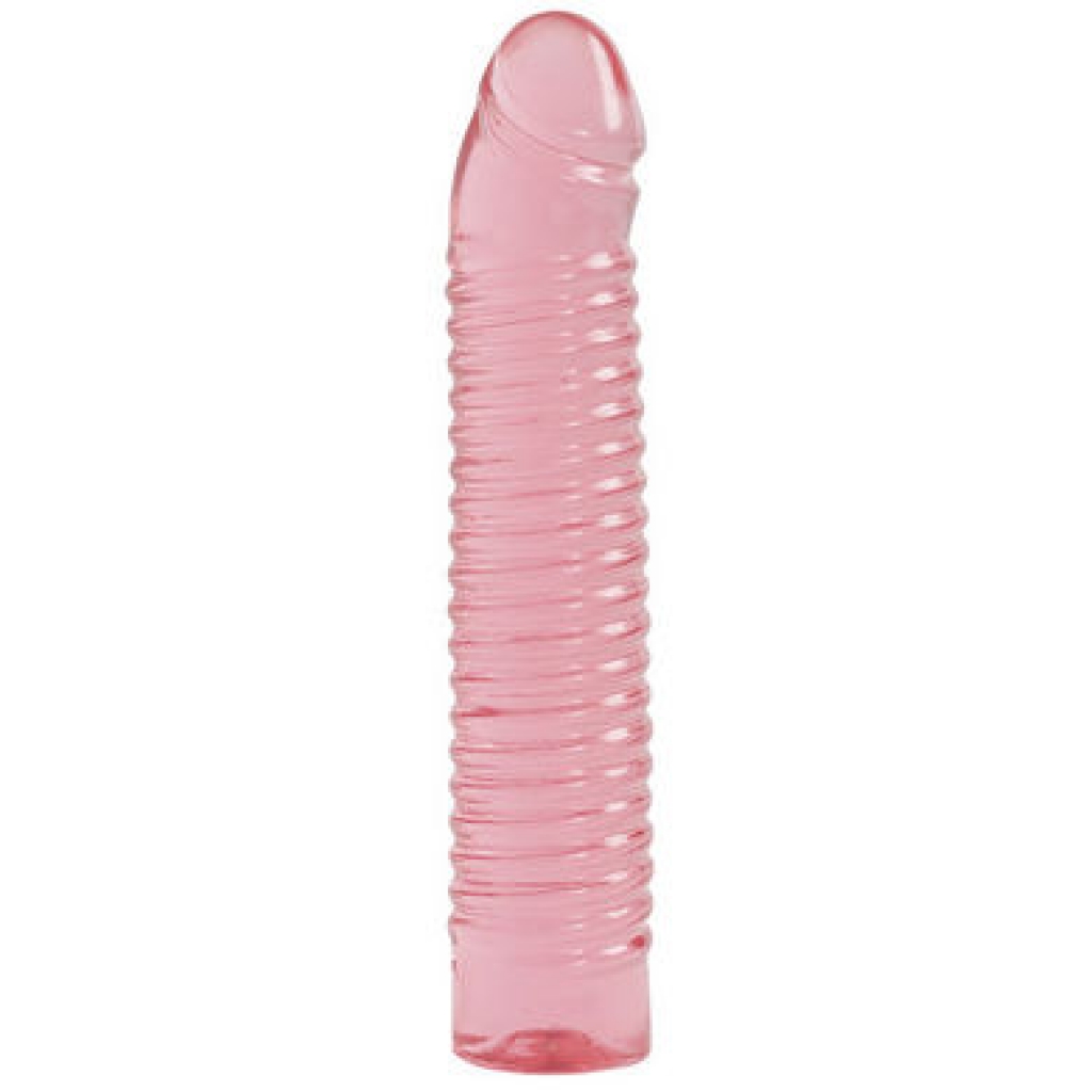 Vivid Ribbed Jellie Cock - Sunrise - Pink