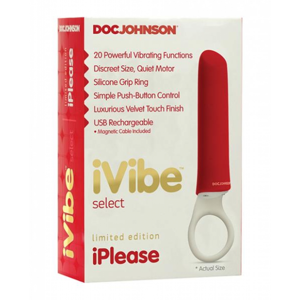 Ivibe Select Iplease Limited Edition - Red/white - Bullet Vibrators