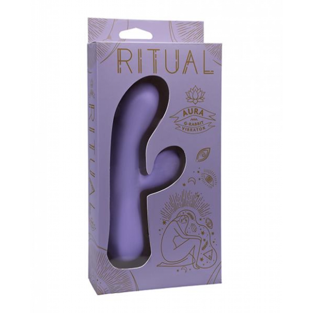 Ritual Aura Rechargeable Silicone Rabbit Vibe - Lilac - Rabbit Vibrators