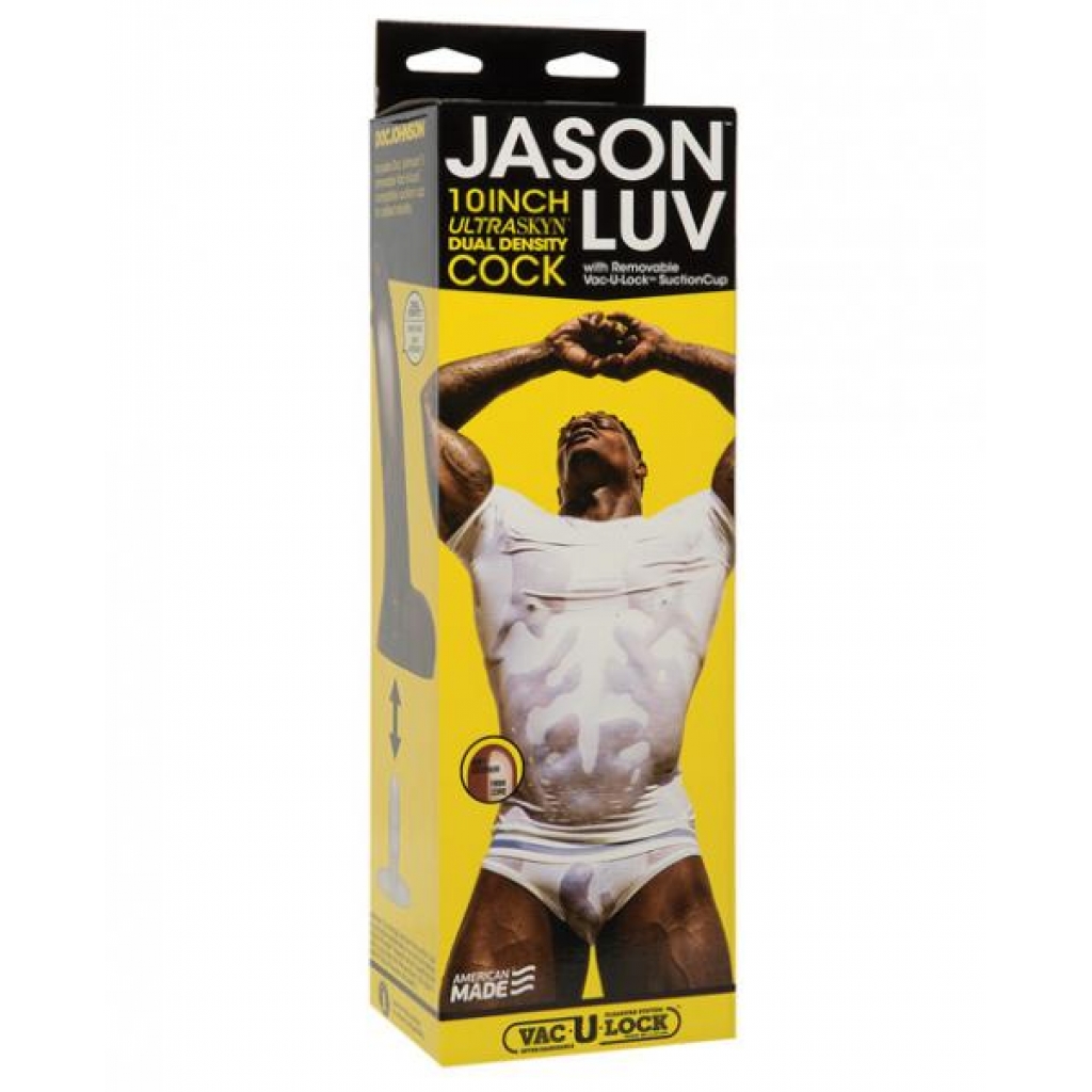 Jason Luv 10 inches Ultraskyn Cock Brown Dildo - Porn Star Dildos