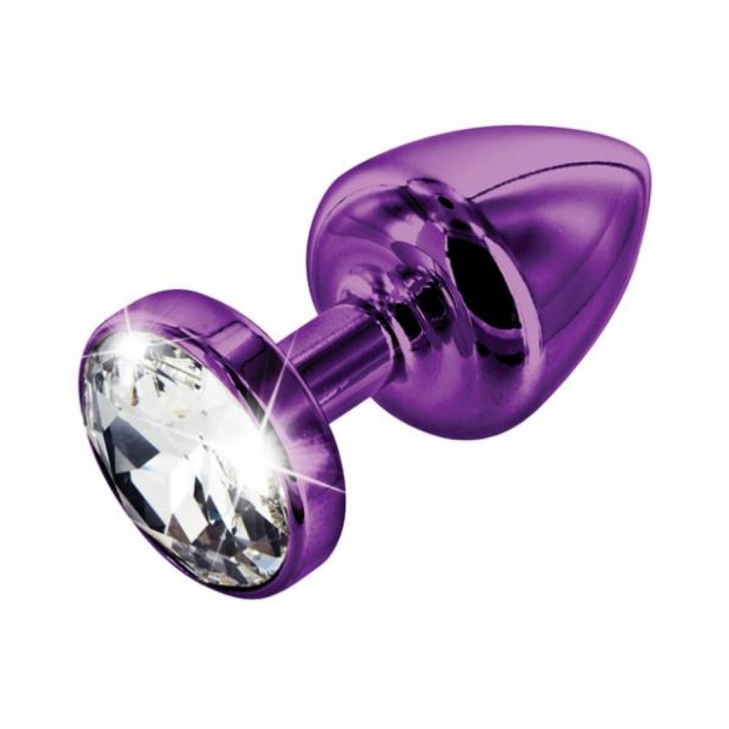 Diogol Anni Round 35mm Purple Butt Plug - Anal Plugs