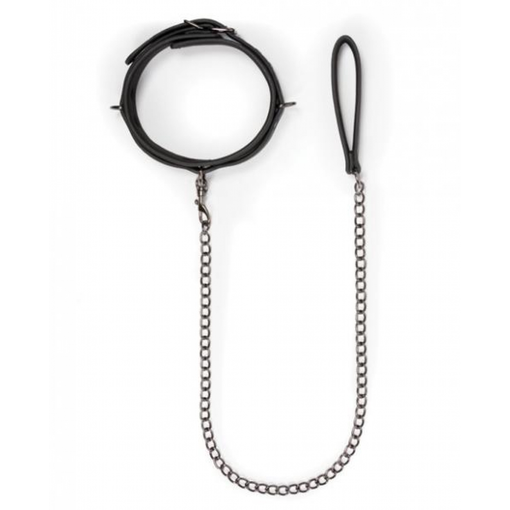 Easy Toys Fetish Collar & Lead Set Black - Collars & Leashes