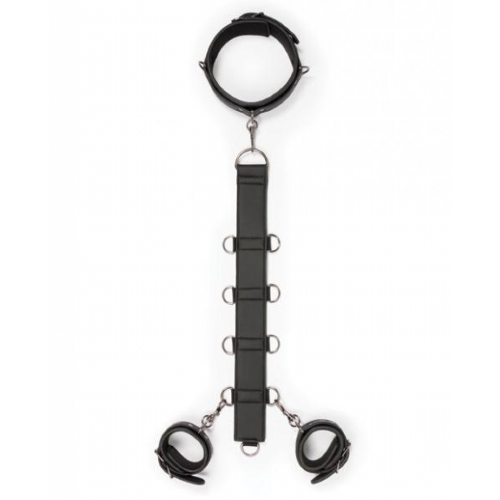 Easy Toys Adjustable Neck to Wrist Restraint Set - Black