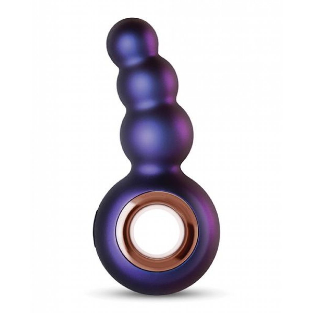 Hueman Outer Space Vibrating Anal Plug - Purple - Anal Beads