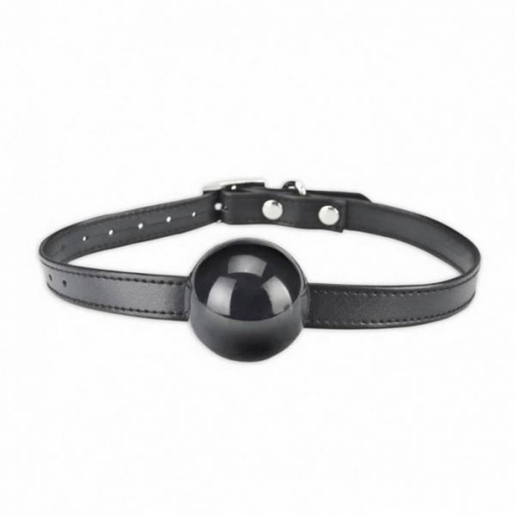 Lux Fetish Silicone Ball Gag Black O/S - Ball Gags