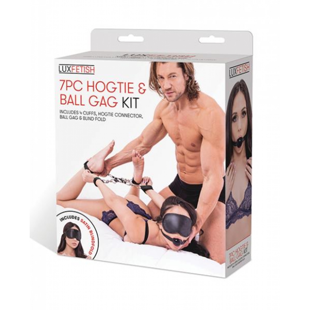 Lux Fetish 7 Pc Hogtie & Ball Gag Kit - BDSM Kits