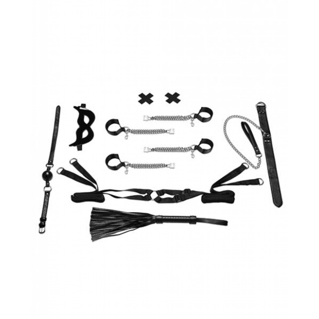 All Chained Up Bondage Play 6 Piece Bedspreader Set - BDSM Kits