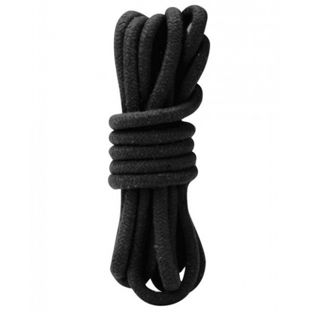 Lux Fetish Bondage Rope Black 10ft - Rope, Tape & Ties