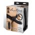 Unisex Vibrating Hollow Strap On Dildo O/S Black - Hollow Strap-ons