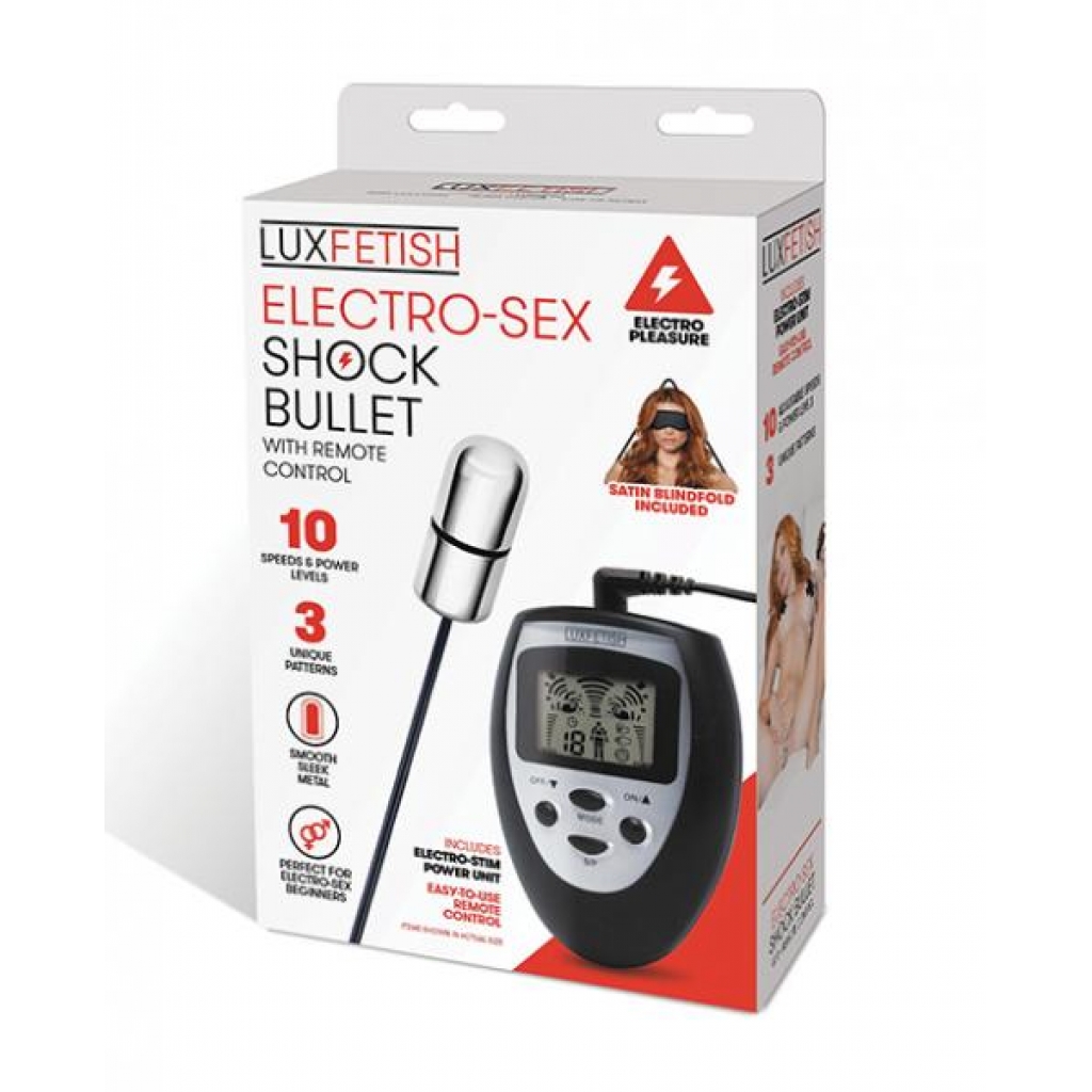 Lux Fetish Electro Sex Shock Bullet W/remote - Electrostimulation