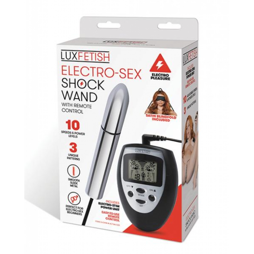 Lux Fetish Electro Sex Shock Wand W/remote - Electrostimulation