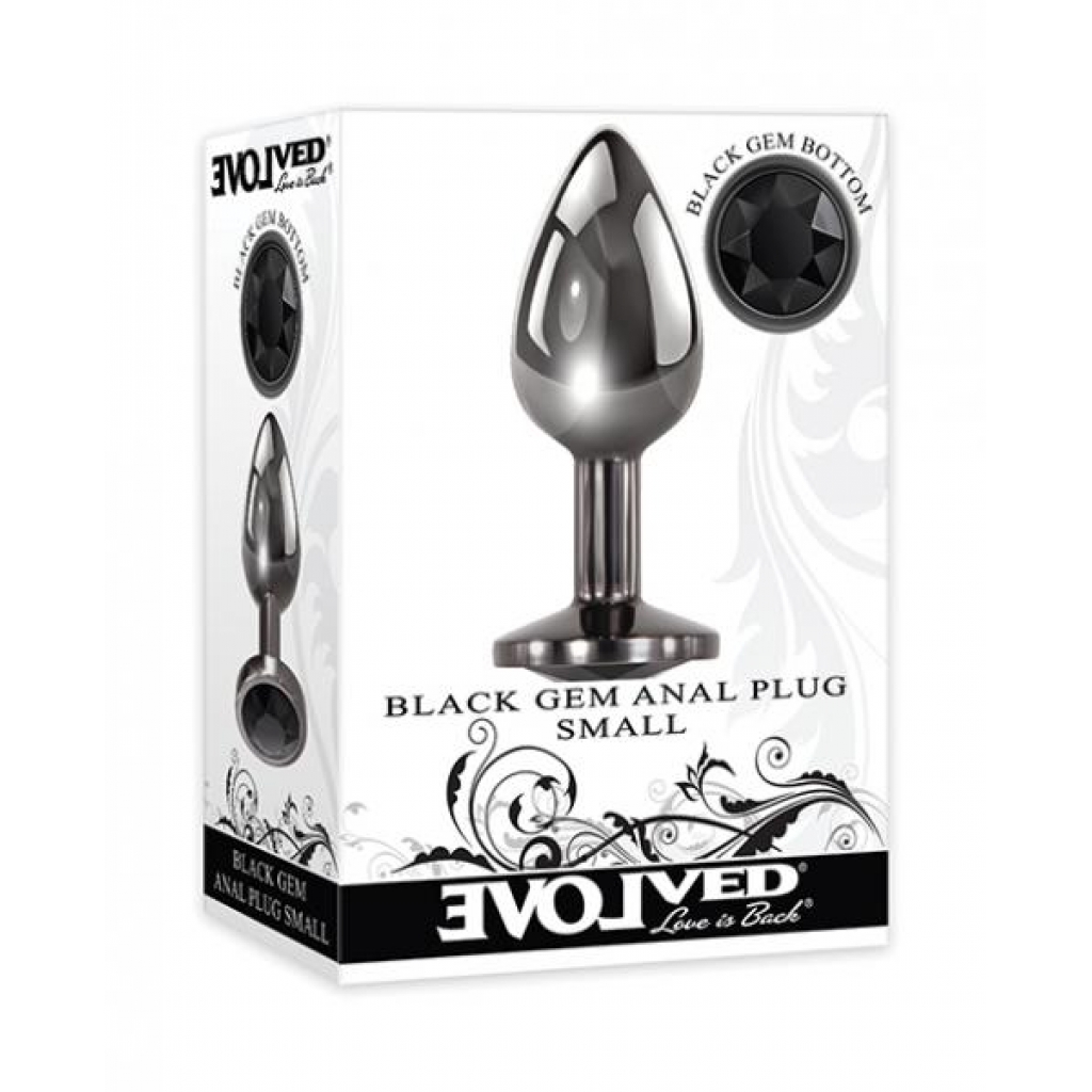 Evolved Black Gem Anal Plug - Small - Anal Plugs