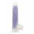 Luminous Dildo Glow In The Dark Purple - Realistic Dildos & Dongs