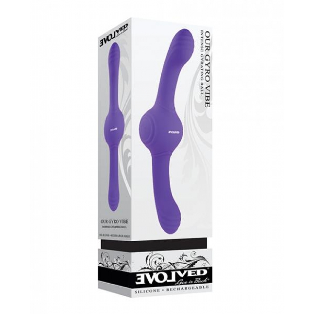 Evolved Our Gyro Vibe - Purple - Double Dildos