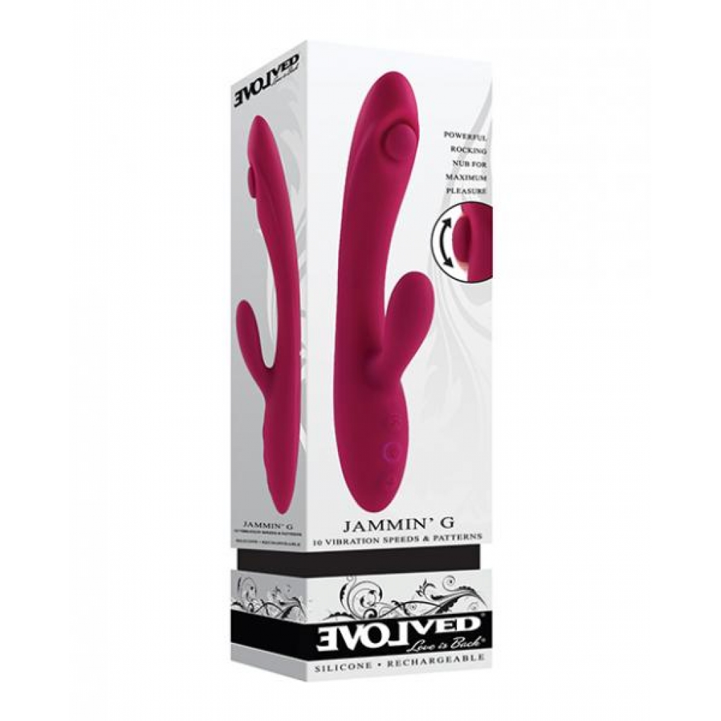 Evolved Jammin' G - Burgundy - Rabbit Vibrators