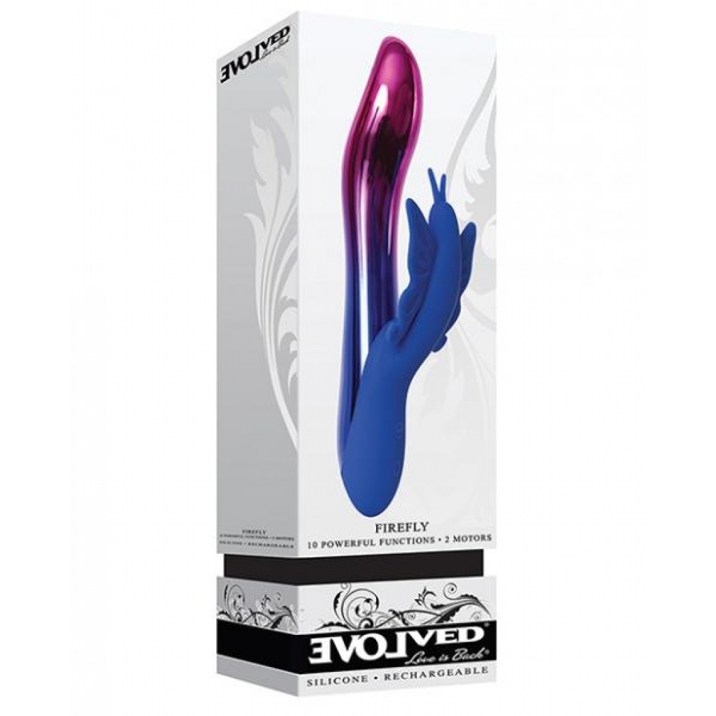 Evolved Firefly Dual Stim - Blue - Rabbit Vibrators