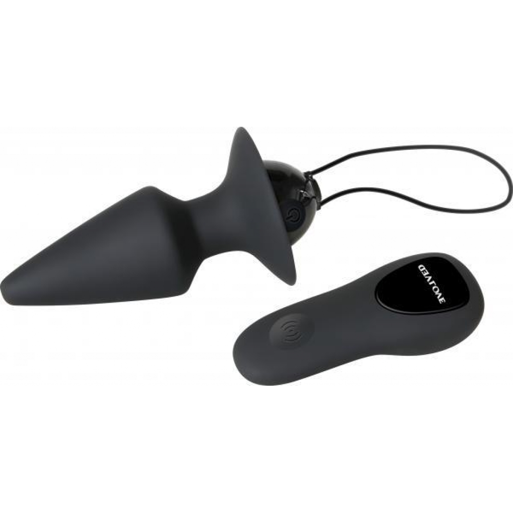 Evolved Plug & Play Remote Anal Plug - Black - Anal Plugs