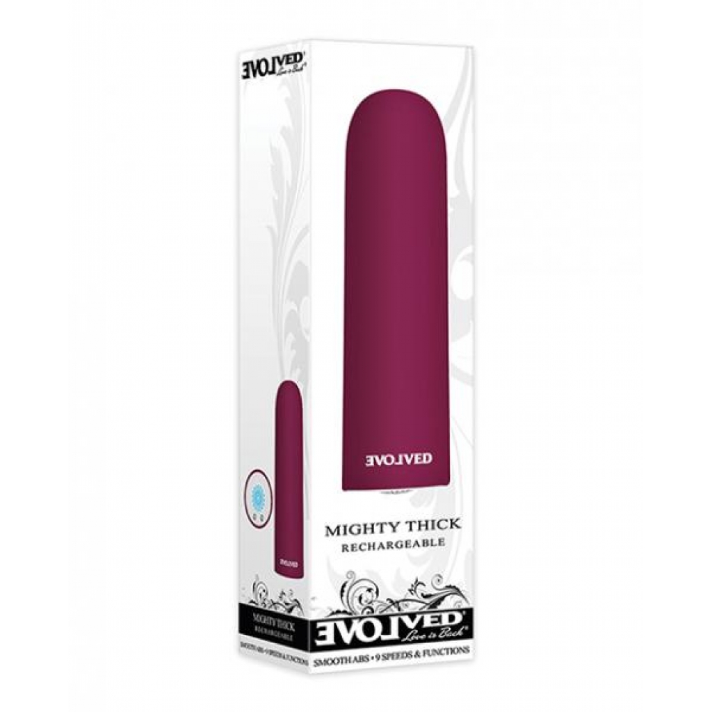 Evolved Mighty Thick Bullet - Burgundy - Bullet Vibrators