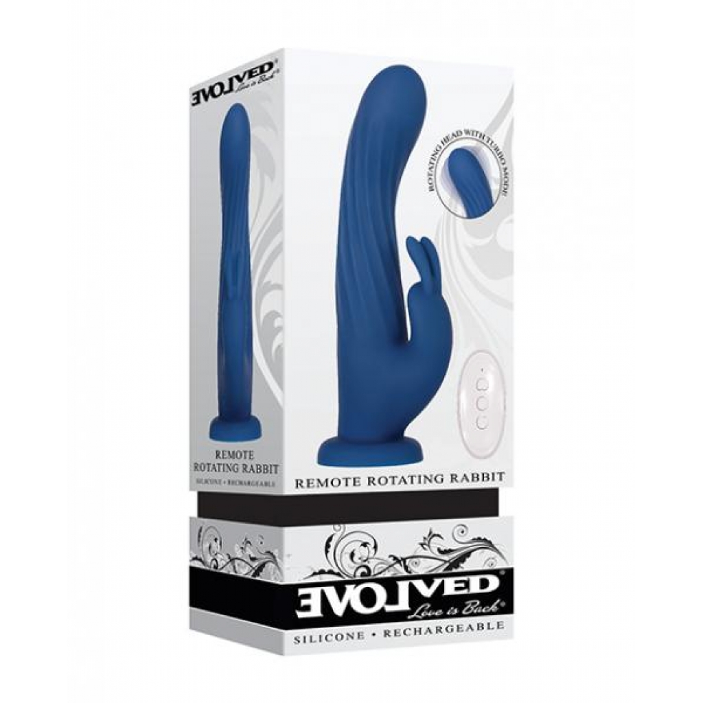 Evolved Remote Rotating Rabbit - Blue - Rabbit Vibrators