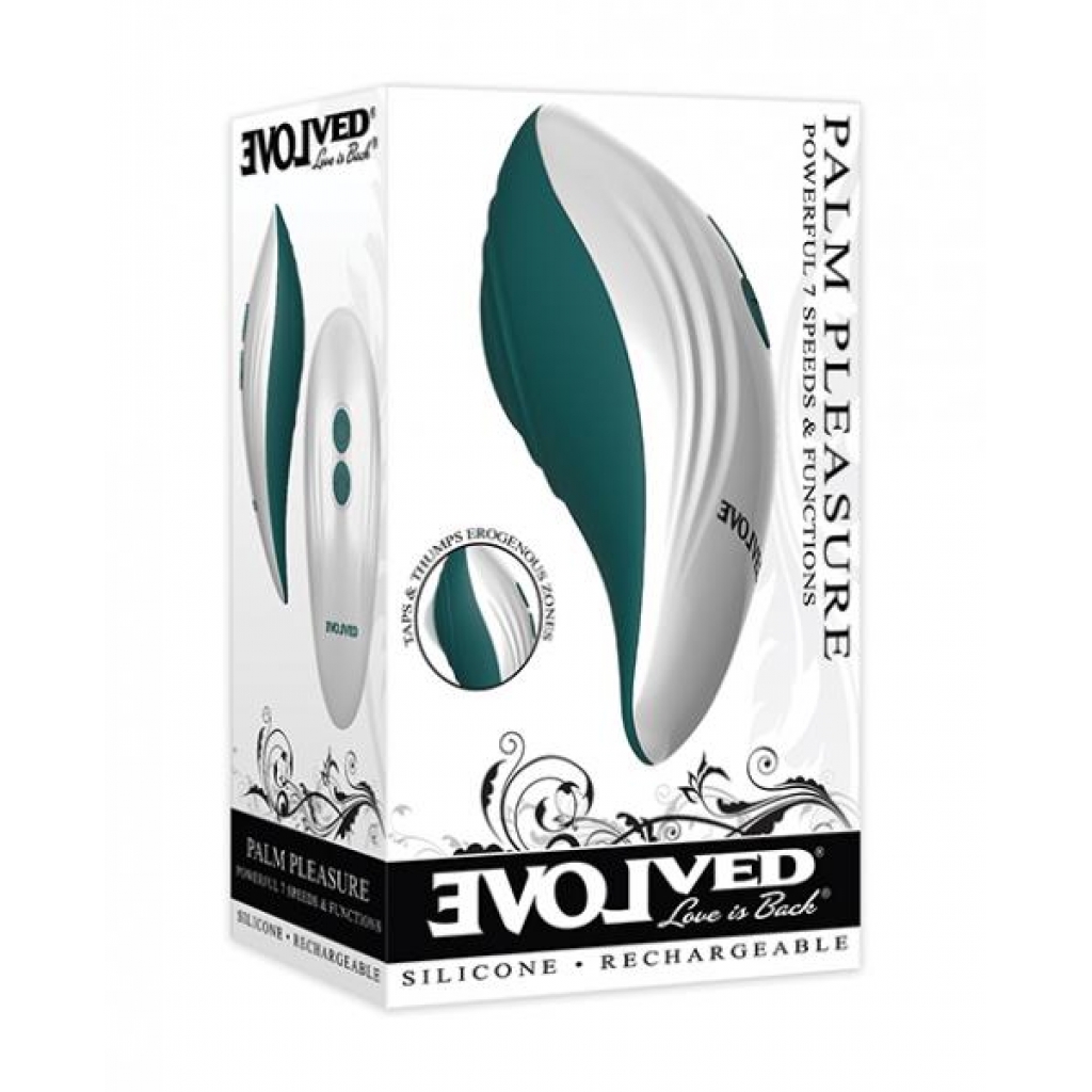 Evolved Palm Pleasure - Teal - Palm Size Massagers