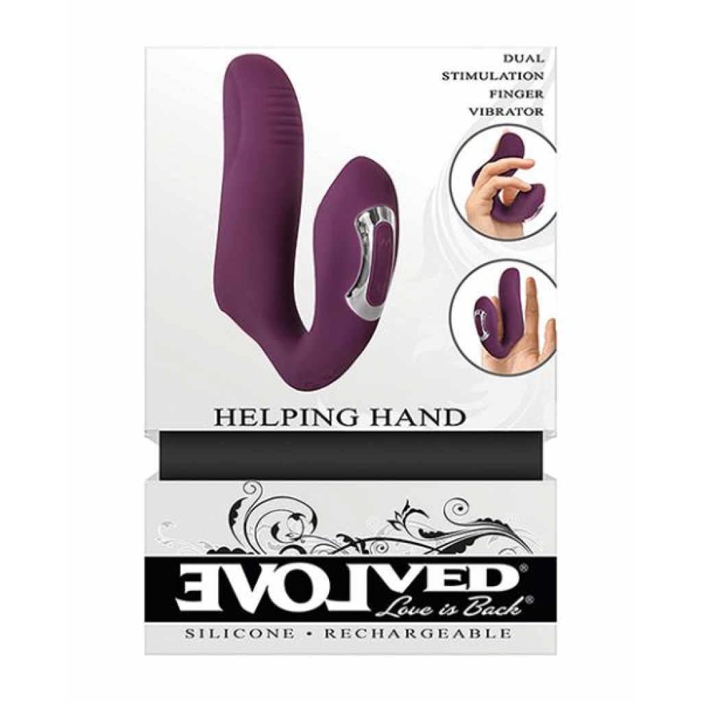 Evolved Helping Hand - Purple - G-Spot Vibrators Clit Stimulators