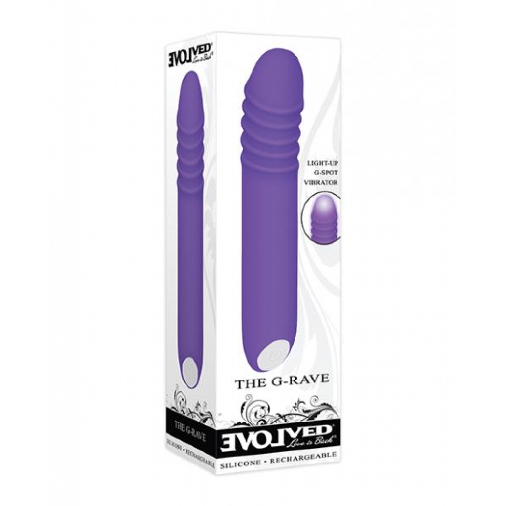 Evolved The G-rave Light Up Vibrator - Purple - G-Spot Vibrators