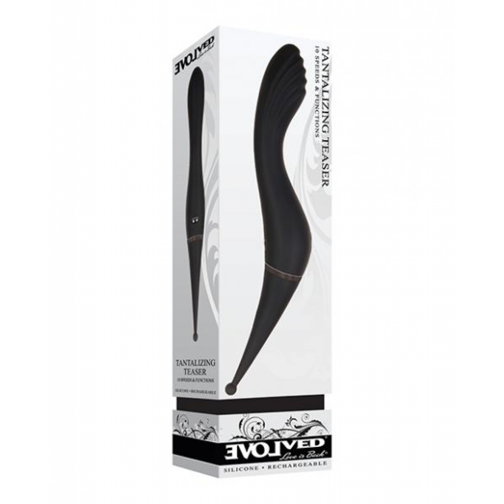 Evolved Tantalizing Teaser Dual End Vibrator - Black - G-Spot Vibrators