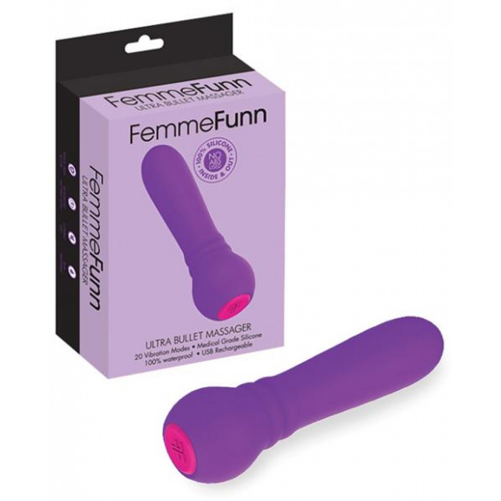 Femmefunn Ultra Bullet Massager Purple - Bullet Vibrators