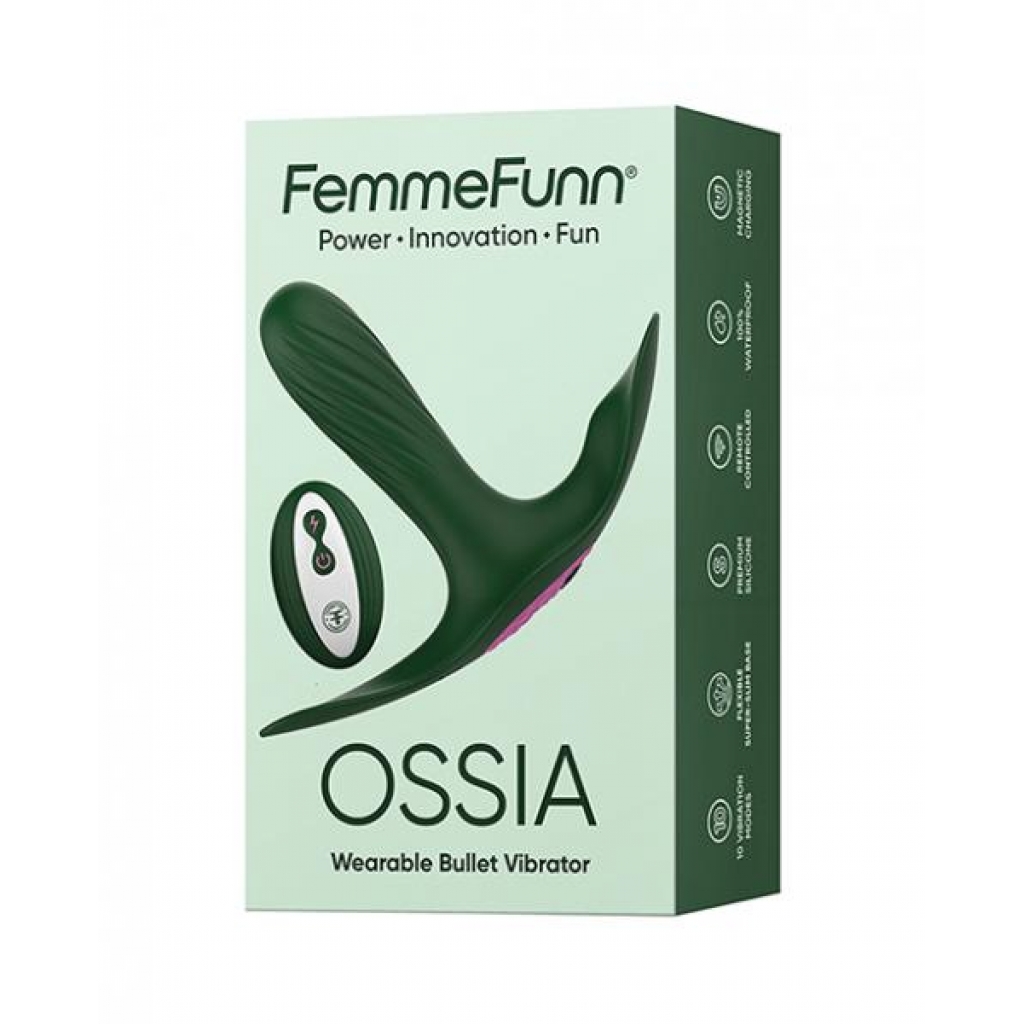 Femme Funn Ossia Wearable Vibrator - Dark Green - Discreet