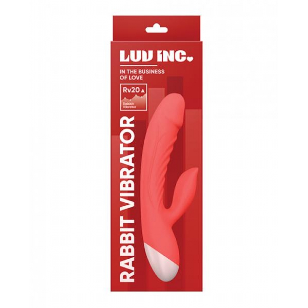 Luv Inc. Rabbit Vibrator - Coral - Rabbit Vibrators