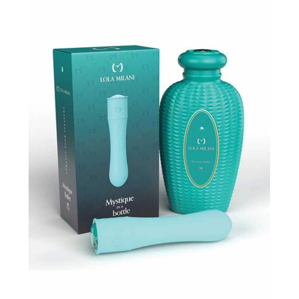 Lola Milani Mystique Bullet W/emerald Bottle - Teal - Bullet Vibrators