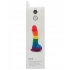 Pride Dildo with Balls Silicone Rainbow - Realistic Dildos & Dongs