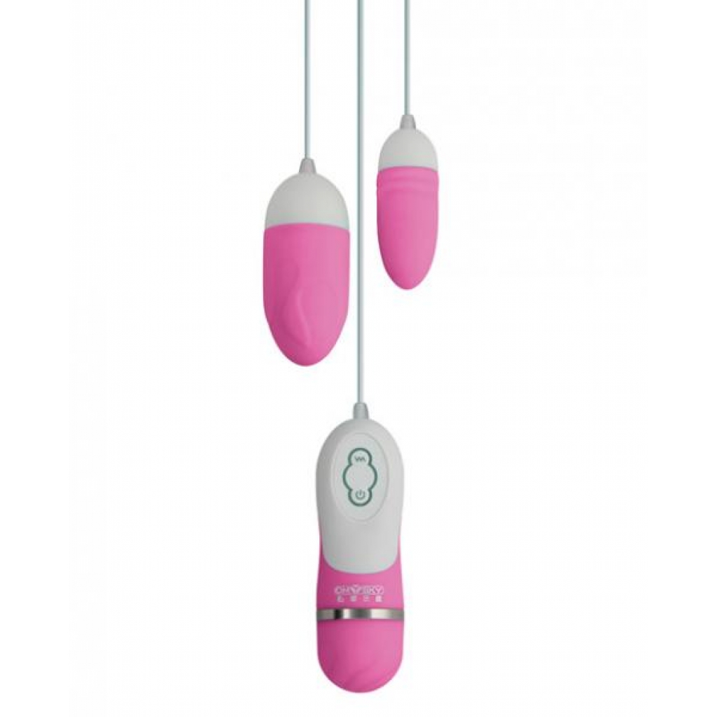 Gigaluv Dual Vibra Bullets - 10 Functions Pink - Bullet Vibrators