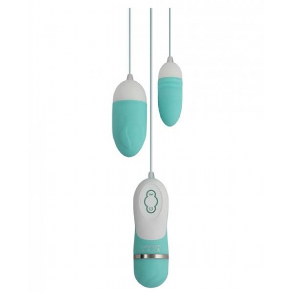 Gigaluv Dual Vibra Bullets 10 Functions Tiffany Blue - Bullet Vibrators