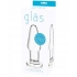 Glas 3.5 inches Glass Butt Plug Clear - Anal Plugs