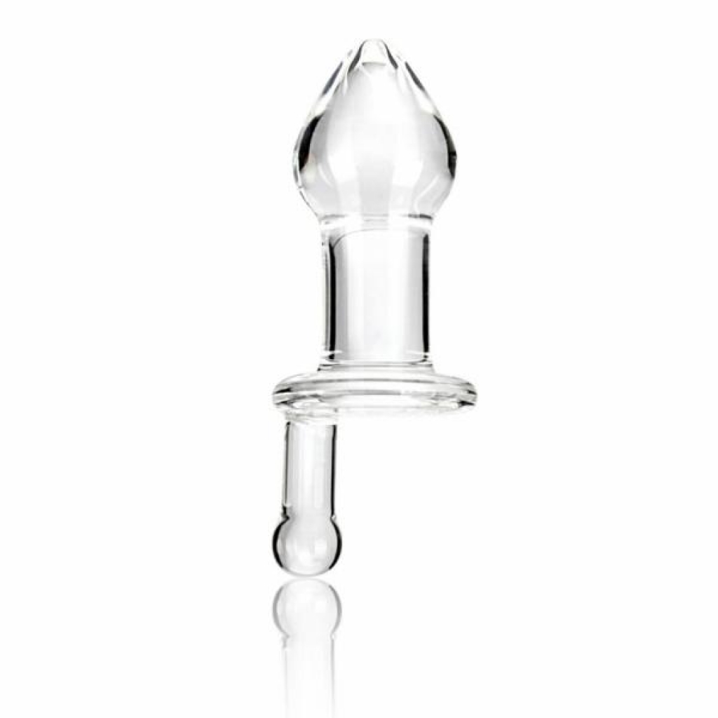 Glas 5 inches Juicer Clear Glass Butt Plug - Anal Plugs