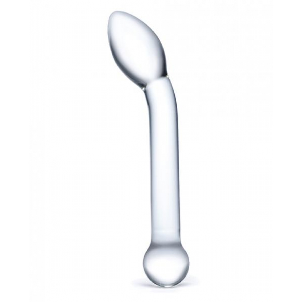 Glas 8 inches Slimline G-Spot Glass Dildo Clear - G-Spot Dildos